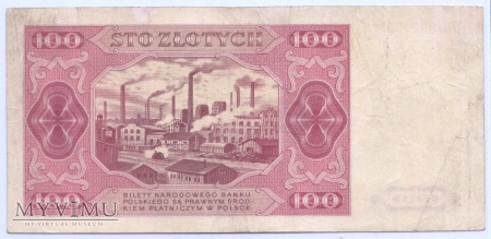 100 złotych - 1948.