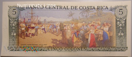5 colones Costa Rica