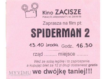 Kino Zacisze -zaproszenie
