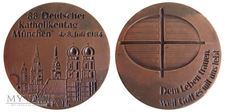88. Niemiecki Dzień Katolicki Monachium medal 1984