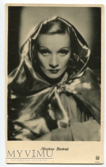 Marlene Dietrich Łotwa Pocztówka IRA Riga 2341