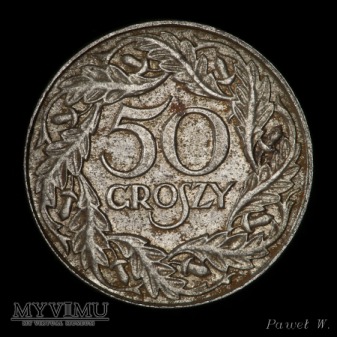 1938 50 gr (nieniklowana)