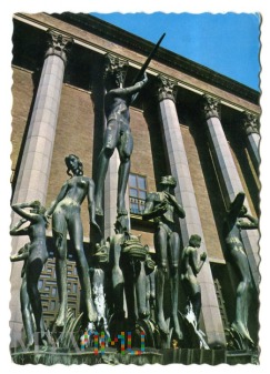 Duże zdjęcie Sztokholm Carl Milles Fontanna Orfeusza