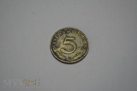 5 pfennigów 1939 E