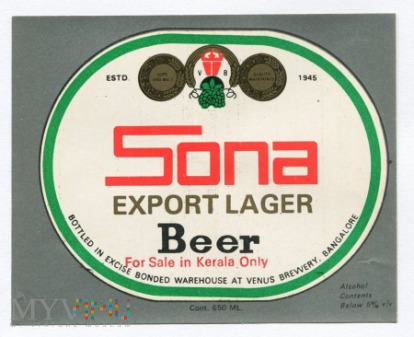 Bangalore, sona beer
