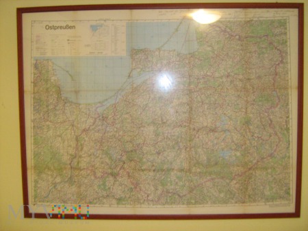Duże zdjęcie Reprint mapy Prus Wschodnich