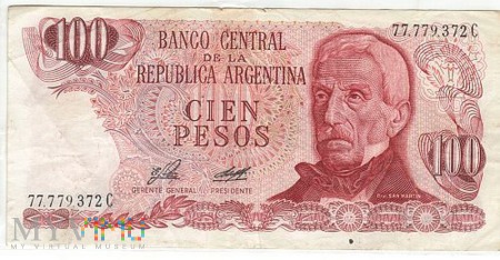 ARGENTYNA 100 PESOS 1976