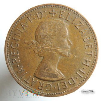 Duże zdjęcie 1 Pens 1967 Elizabeth II One Penny