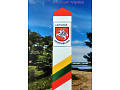Herb Litwy na słupku granicznym (2021)
