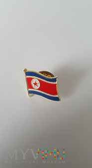 Przypinka z flagą Korei Północnej