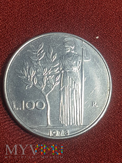 Włochy- 100 lirów 1978 r.