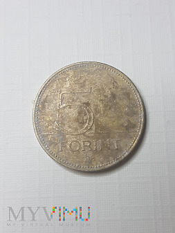 Węgry- 5 forintów 2004 r.