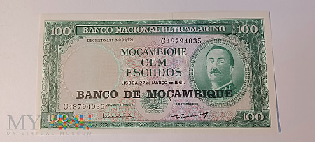 Mozambik 100 escudos (1961)