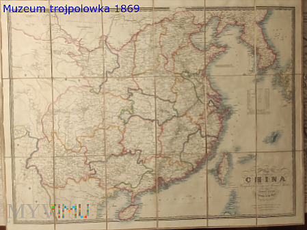 Mapa Chin z XIX WIEKU