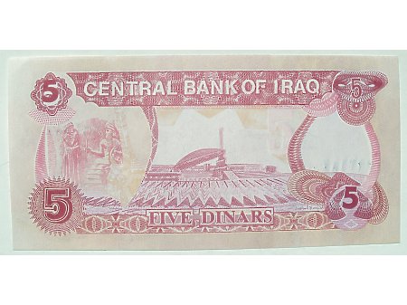 Irak- 5 Dinarów Irackich UNC