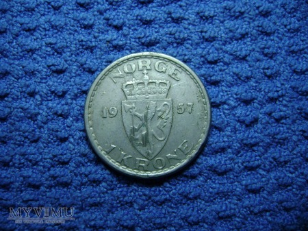 Norwegia 1 korona 1957