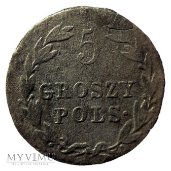5 groszy, Aleksander I, 1819