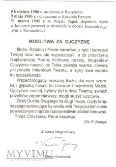 Autograf od Bp.Kazimierza Górnego