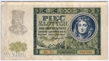 01.08.1941 - 5 Złotych