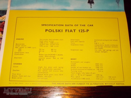 Prospekt POLSKI FIAT 125P