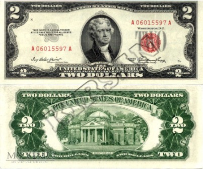 Duże zdjęcie Banknot $ 2.00 1953 r