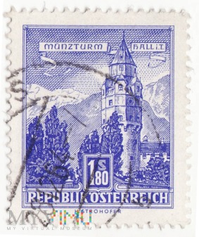 Duże zdjęcie Austria 1960 Munzturm hall in Tirol