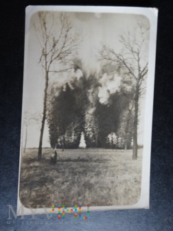 Zdjęcia ostrzału artyleryjskiego