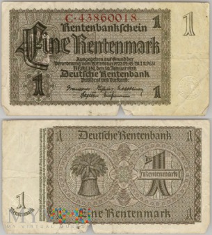 Niemcy, 1 rentenmarka 1937r