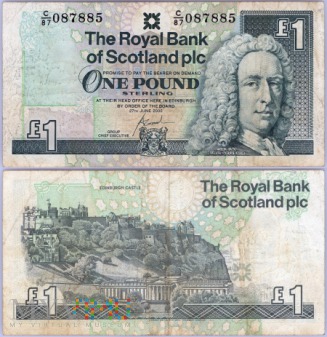 Szkocja, 1 funt, 2000
