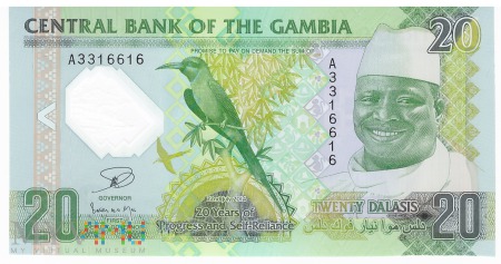 Gambia - 20 dalasis (2014)