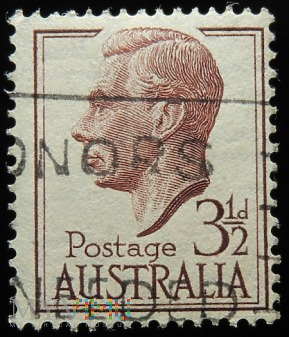 Australia 3 1/2d Jerzy VI
