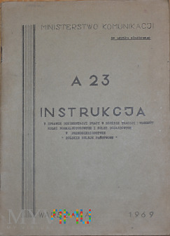 A23-1969 Instrukcja o dokumentacji pracy