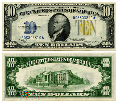 Duże zdjęcie 10 Dollars 1934A (B 06803810 A)
