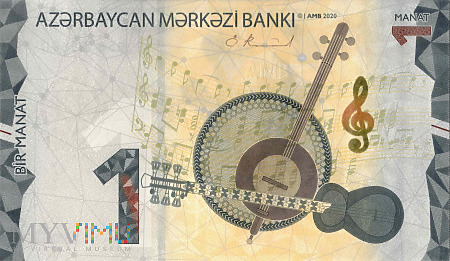 Duże zdjęcie Azerbejdżan - 1 manat (2020)