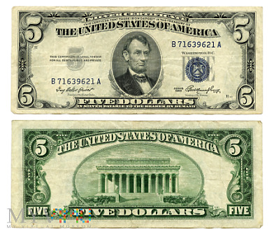 Duże zdjęcie 5 Dollars 1953 (B 71639621 A)