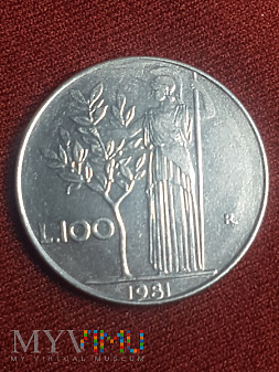 Włochy- 100 lirów 1981 r.