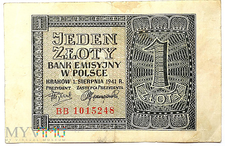 Polska 1 zł 1941