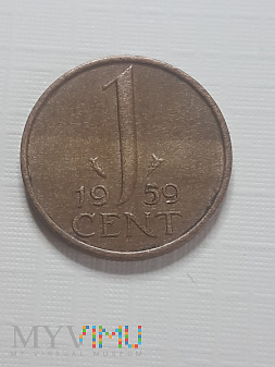 Holandia- 1 cent 1959 r.