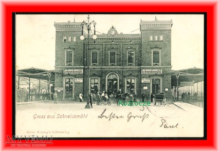 PIŁA Schneidemühl, Dworzec kolejowy