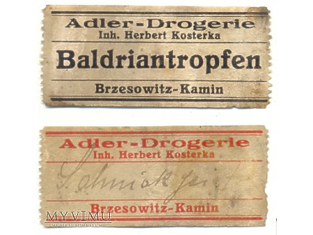 Adler-Drogerie -etykiety