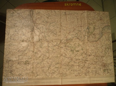 Duże zdjęcie belgijska mapa wojskowa Gand i okolica