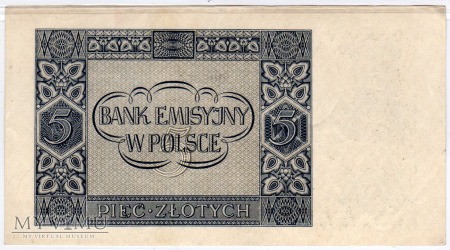 01.08.1941 - 5 Złotych