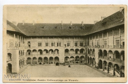 Duże zdjęcie Kraków - Wawel - Dziedziniec - lata 20/30-te