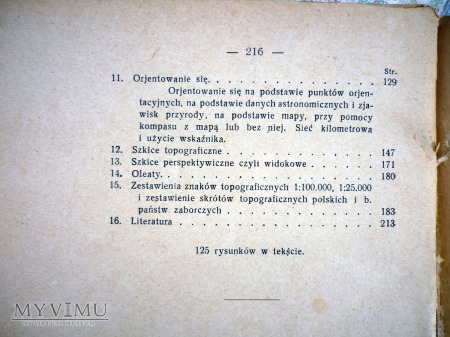 KARTOZNAWSTWO I WOJSKOWE WYZYSKANIE TERENU - 1928r