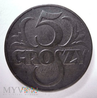 5 groszy 1939 r. Polska