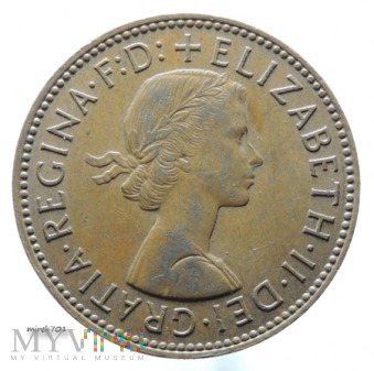 Duże zdjęcie 1/2 pensa 1966 Elżbieta II Half Penny