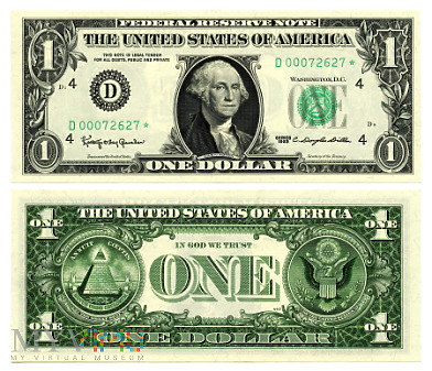 Duże zdjęcie 1 Dollar 1963 (D 00072627 *) seria zastępcza