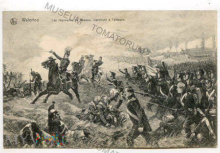 Waterloo - Pułki Nassau maszerują do ataku
