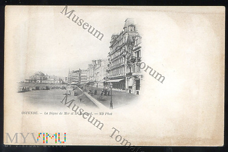 Ostenda - Brzeg morski i Kursaal - 1905