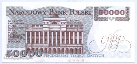 50 000 złotych - 1989.